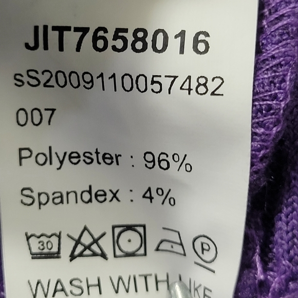 💵3/$20 Pashmina Sewn Flannel Side Long Sleeve Shein Top - Picture 13 of 15